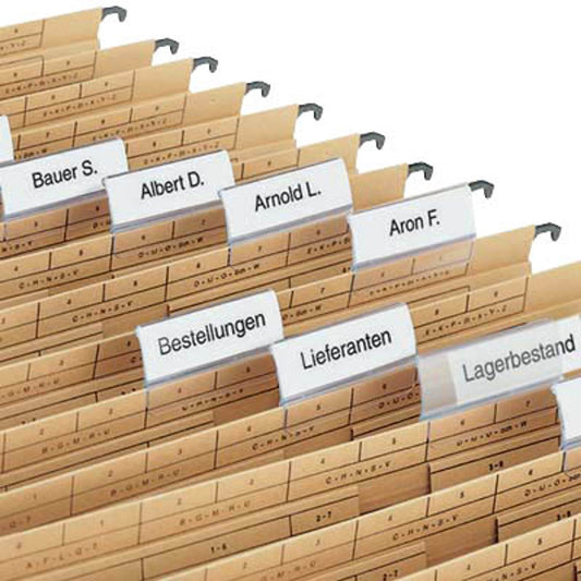 neutral Beschriftungsschilder für Hängeregister weiß | 627296 | 1 Pack = 250 St.