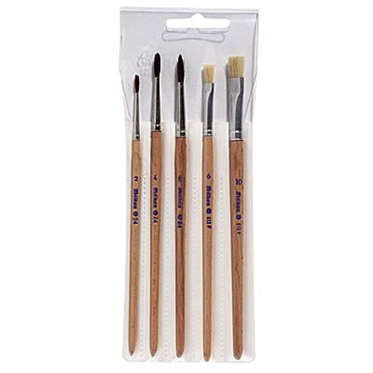 Pelikan Pinsel-Set Größe 2, 4, 6, 10, 5-teilig | 400142597 | 1 Pack = 5 St.