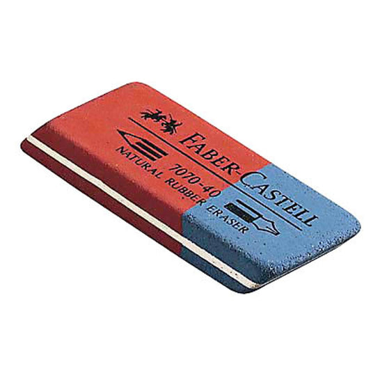 FABER-CASTELL Radiergummi rot, blau | 187040