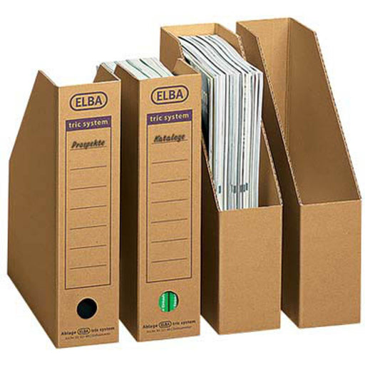 ELBA Archiv-Stehsammler tric system braun | 100421086 | 1 Pack = 12 St.