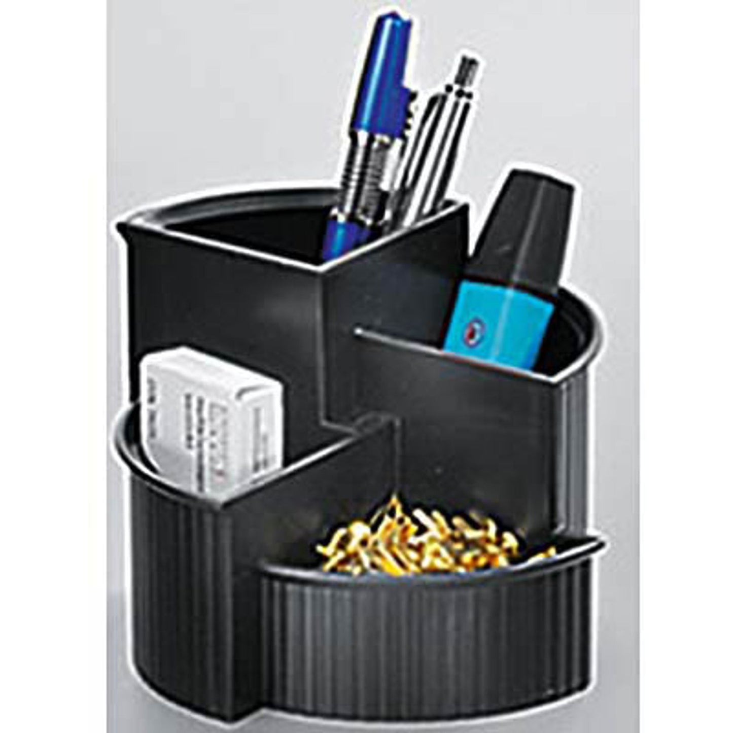helit Stiftehalter Linear Kunststoff 4 Fächer 14,0 x 14,0 x 10,0 cm