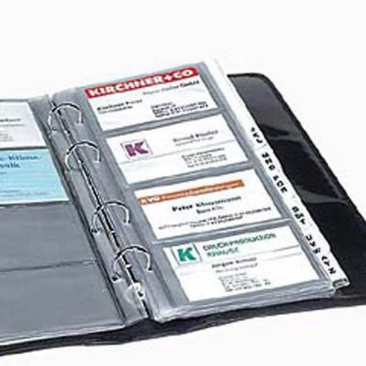 JSA Visitenkartenhüllen transparent, für bis zu 8 Visitenkarten | 1012 | 1 Pack = 10 St.