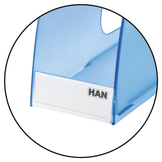 HAN Beschriftungsschilder mit Clip transparent | 1690 | 1 Pack = 10 St.