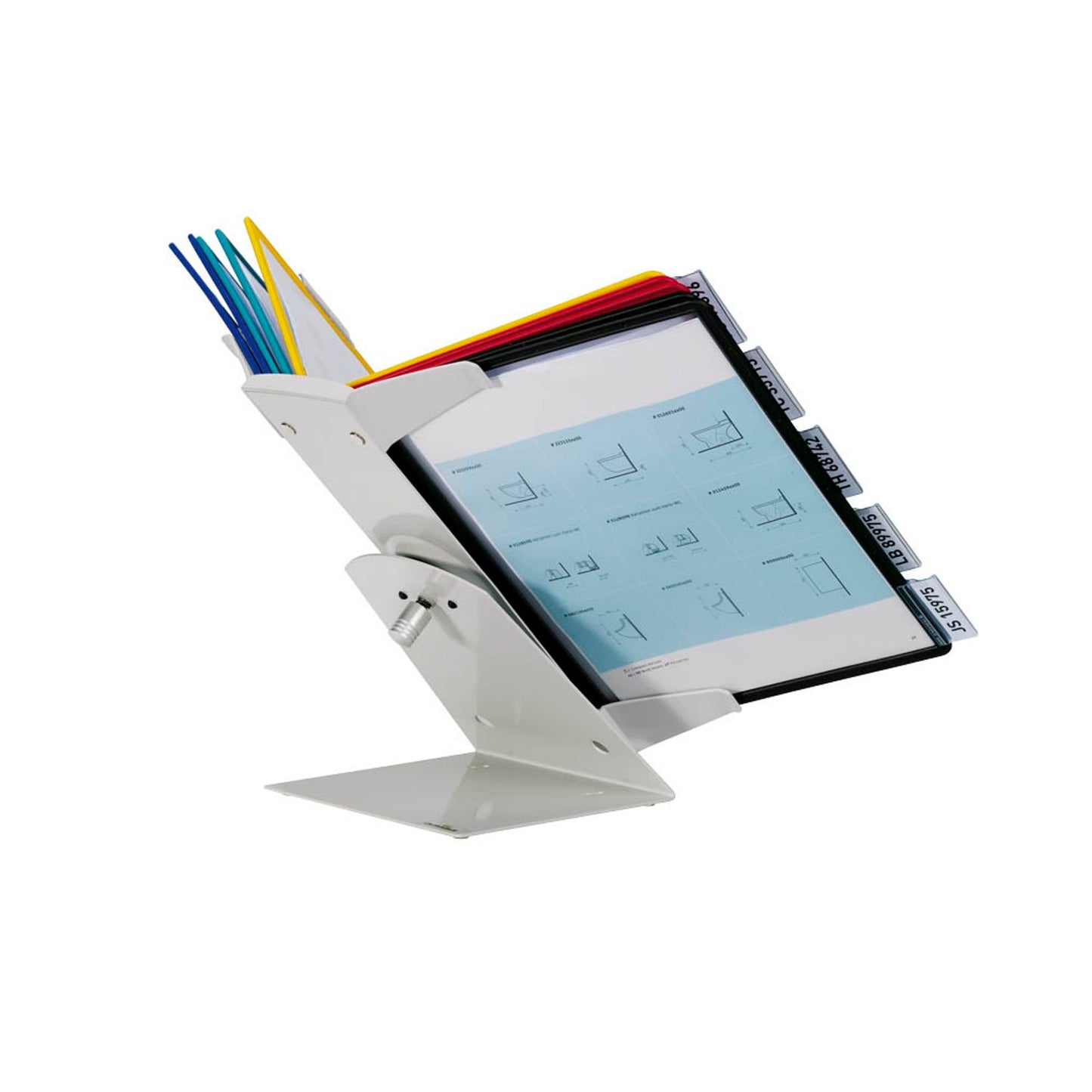 DURABLE Sichttafelsystem Vario® Pro 10 DIN A4 farbsortiert mit . Sichttafeln | 557900