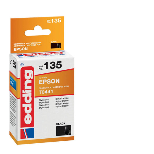 edding EDD-135 schwarz Druckerpatrone kompatibel zu EPSON T0441 | 18-135