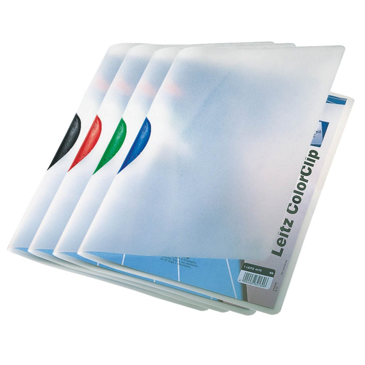 LEITZ Klemmhefter ColorClip 4175 transparent | 41750099 | 1 Pack = 6 St.