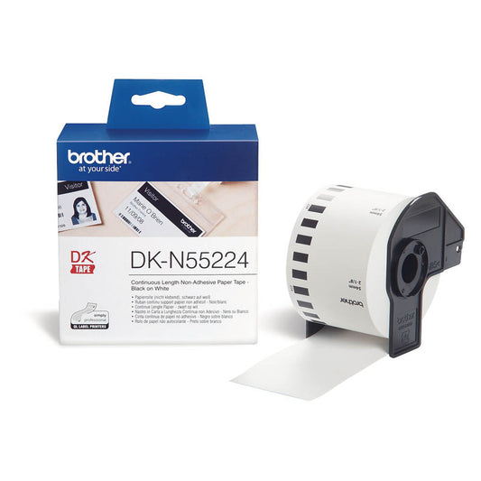 brother Endlospapierrolle für Etikettendrucker weiß 54,0 mm x 30,48 m | DK-N55224