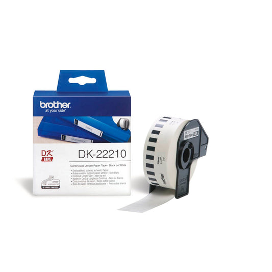 brother Endlospapierrolle für Etikettendrucker weiß 29,0 mm x 30,48 m | DK-22210