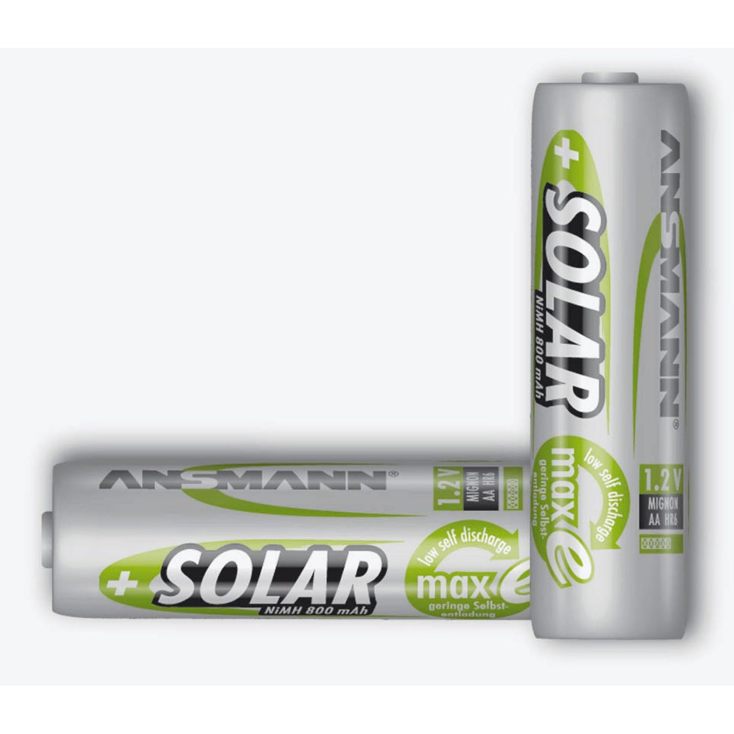 ANSMANN Akkus Solar Mignon AA 800 mAh | 5035513 | 1 Pack = 2 St.