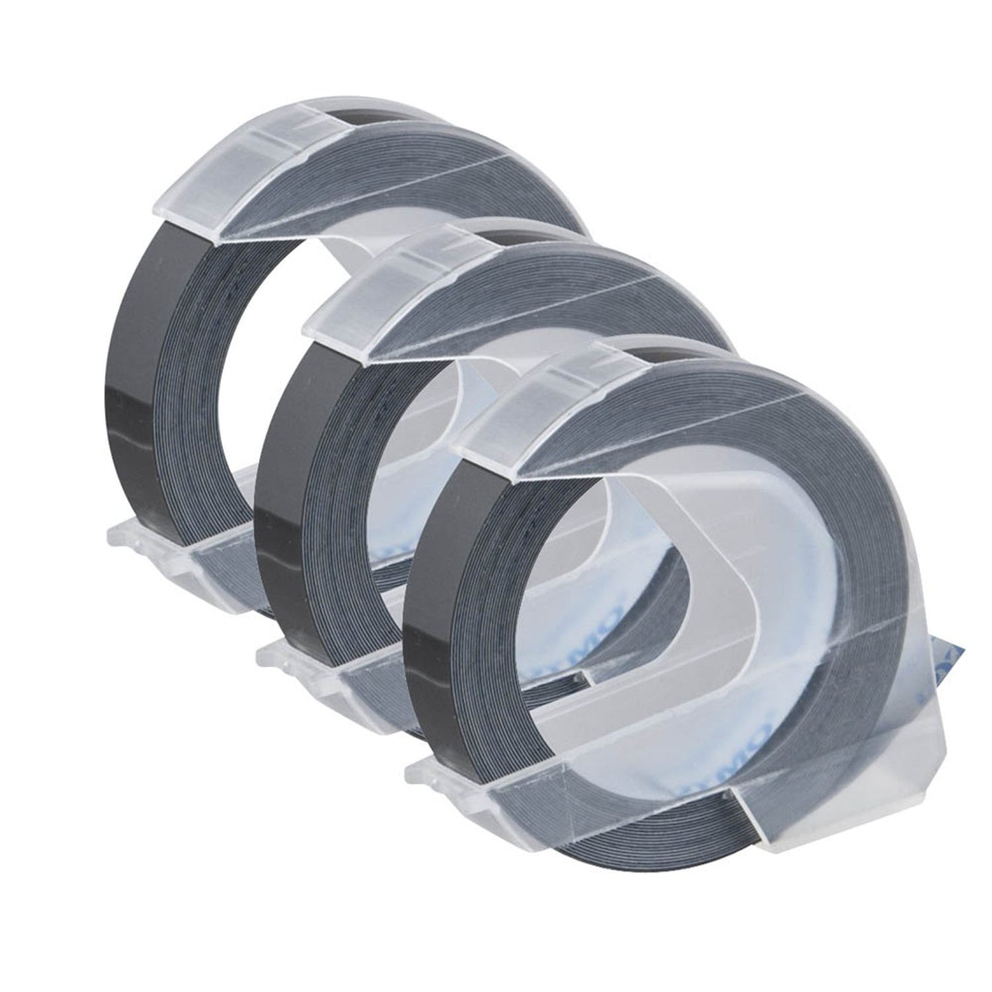 DYMO Prägebänder 3D , 9 mm weiß auf schwarz | S0847730 | 1 Aktionspack = 3 St.