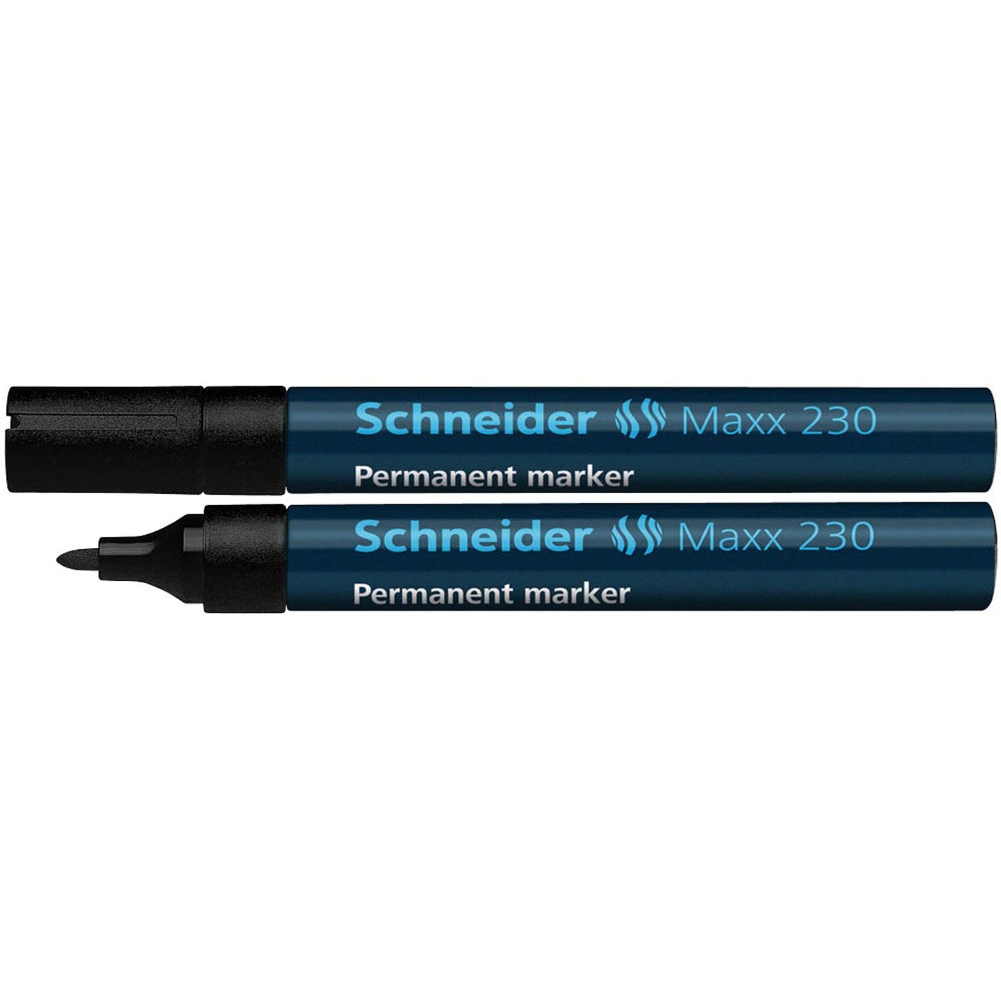 Schneider Maxx 230 Permanentmarker schwarz 1,0 - 3,0 mm | 123001 | 1 Pack = 10 St.