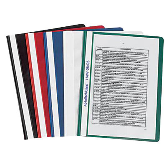 neutral Schnellhefter Kunststoff farbsortiert DIN A4 | 014-0464-002 | 1 Pack = 50 St.
