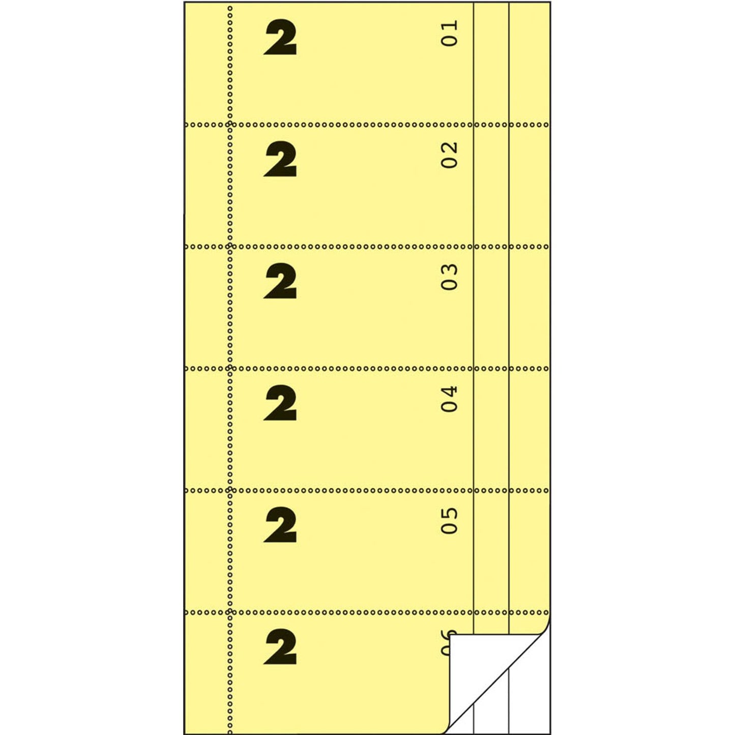 AVERY Zweckform Bonblock 01-300, gelb | 832