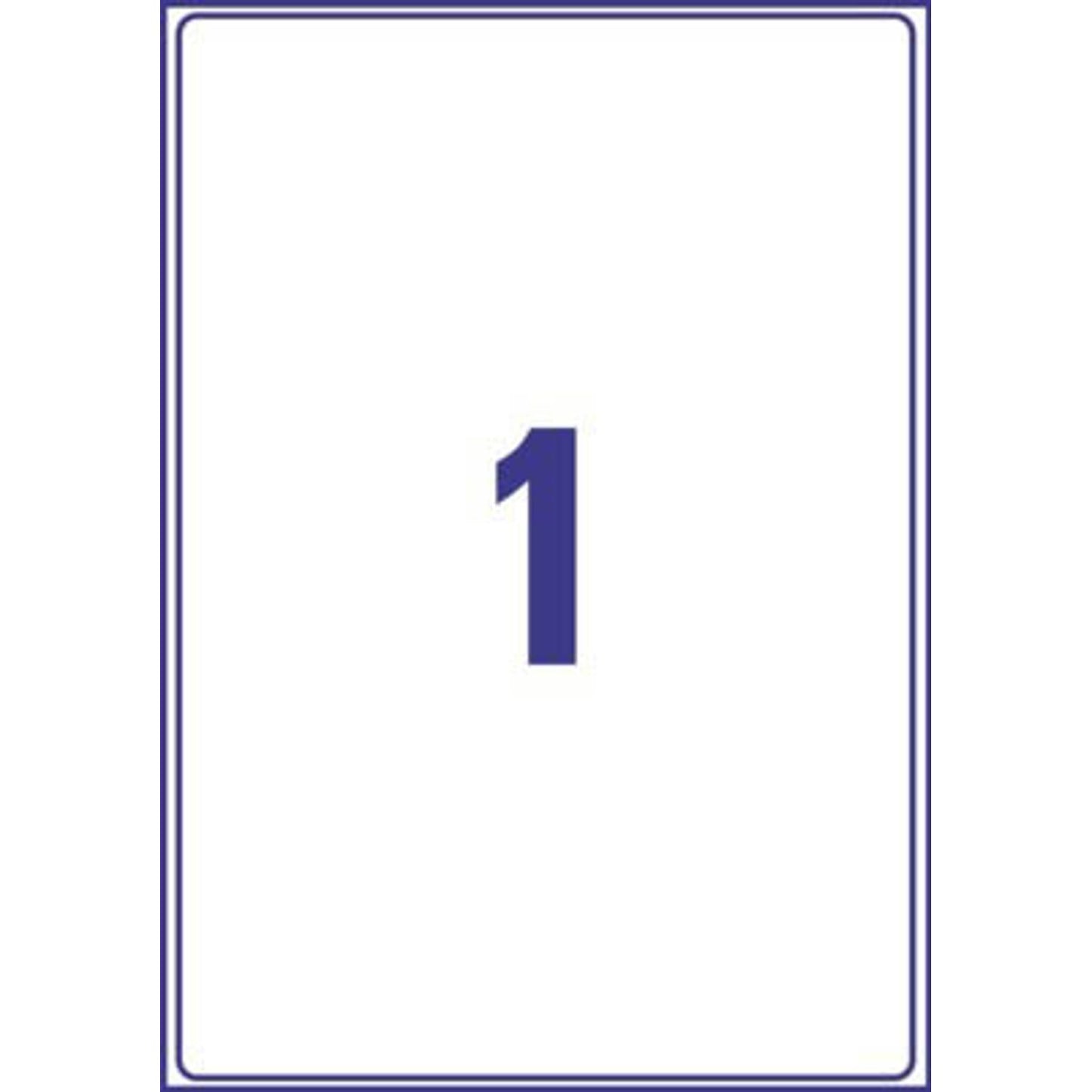 AVERY Zweckform Versandetiketten weiß 199,6 x 289,1 mm | L7167-100 | 1 Pack = 100 Blatt