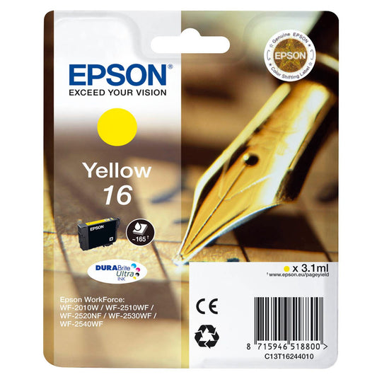 EPSON 16 / T1624 gelb Druckerpatrone | C13T16244012