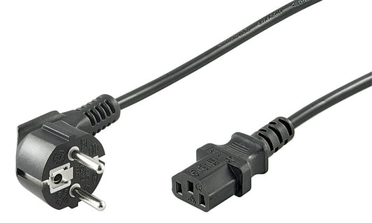 goobay Schutzkontakt/Geräte C13 Netzkabel schwarz, 1 St.