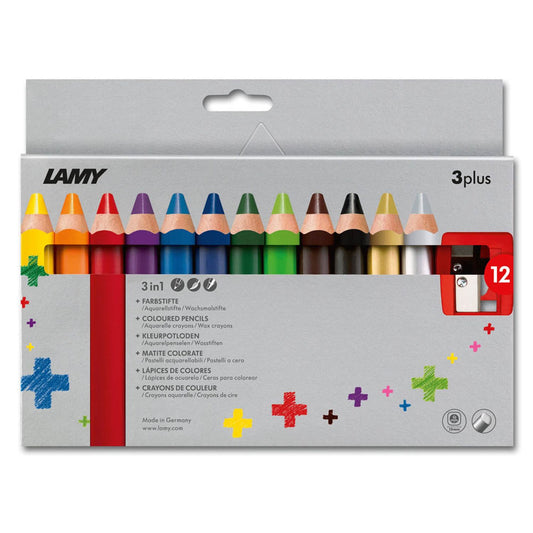 LAMY 3plus Buntstifte farbsortiert | 1223548 | 1 Pack = 12 St.