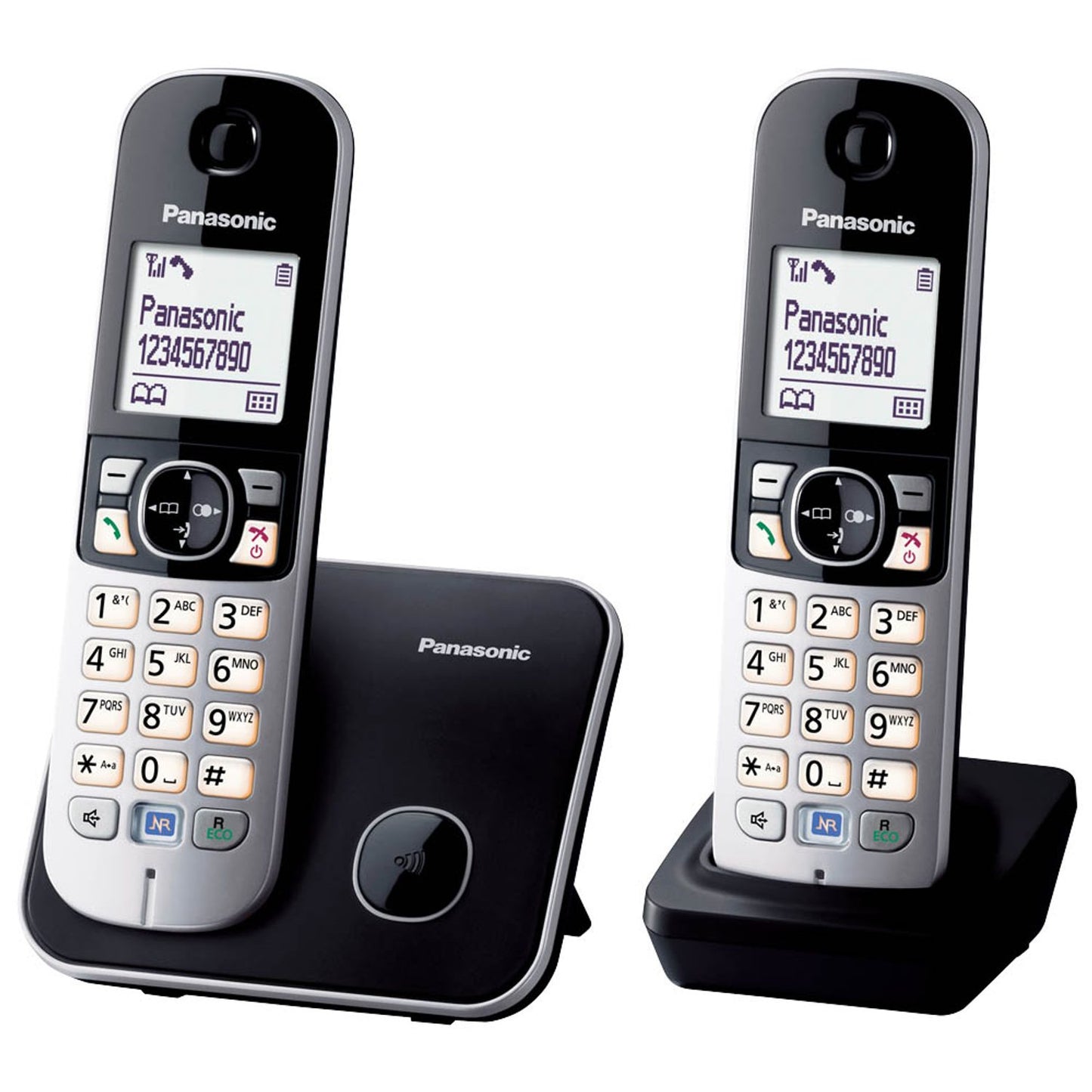 Panasonic Schnurloses Telefon schwarz | KX-TG6812GB