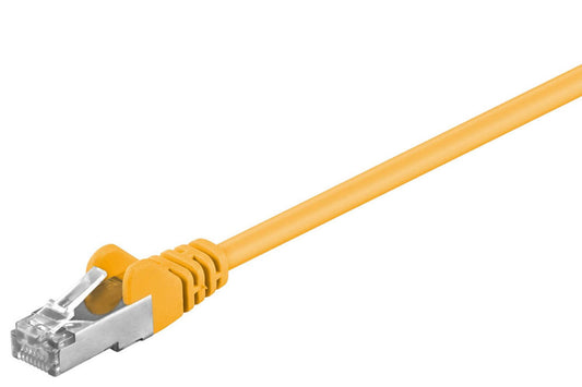goobay RJ-45 Netzwerkkabel gelb bis zu 1,00 Gbit/Sek. bis zu 100 MHz, 1 St.