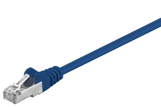 goobay RJ-45 Netzwerkkabel blau bis zu 1,00 Gbit/Sek. bis zu 100 MHz, 1 St.