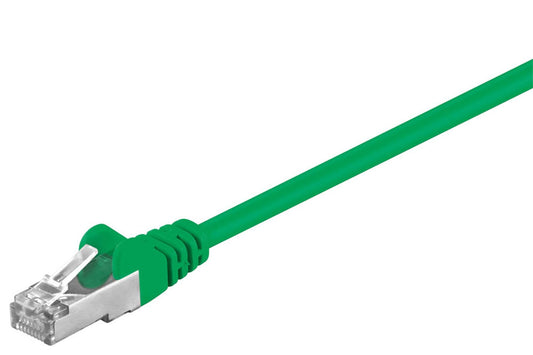 goobay RJ-45 Netzwerkkabel grün bis zu 1,00 Gbit/Sek. bis zu 100 MHz, 1 St.
