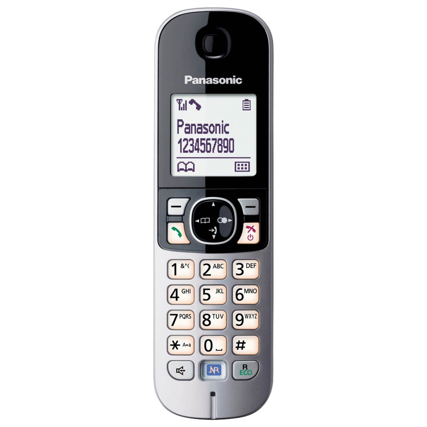 Panasonic KX-TG6811 Schnurloses Telefon schwarz-silber | KX-TG6811GB