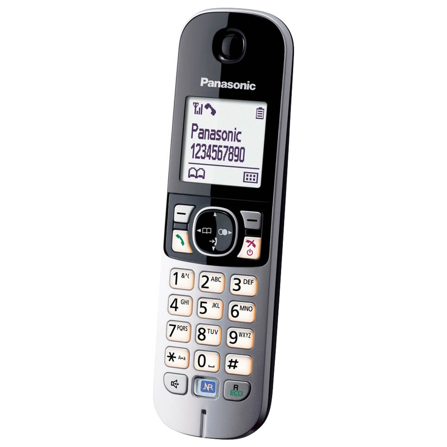 Panasonic KX-TG6811 Schnurloses Telefon schwarz-silber | KX-TG6811GB