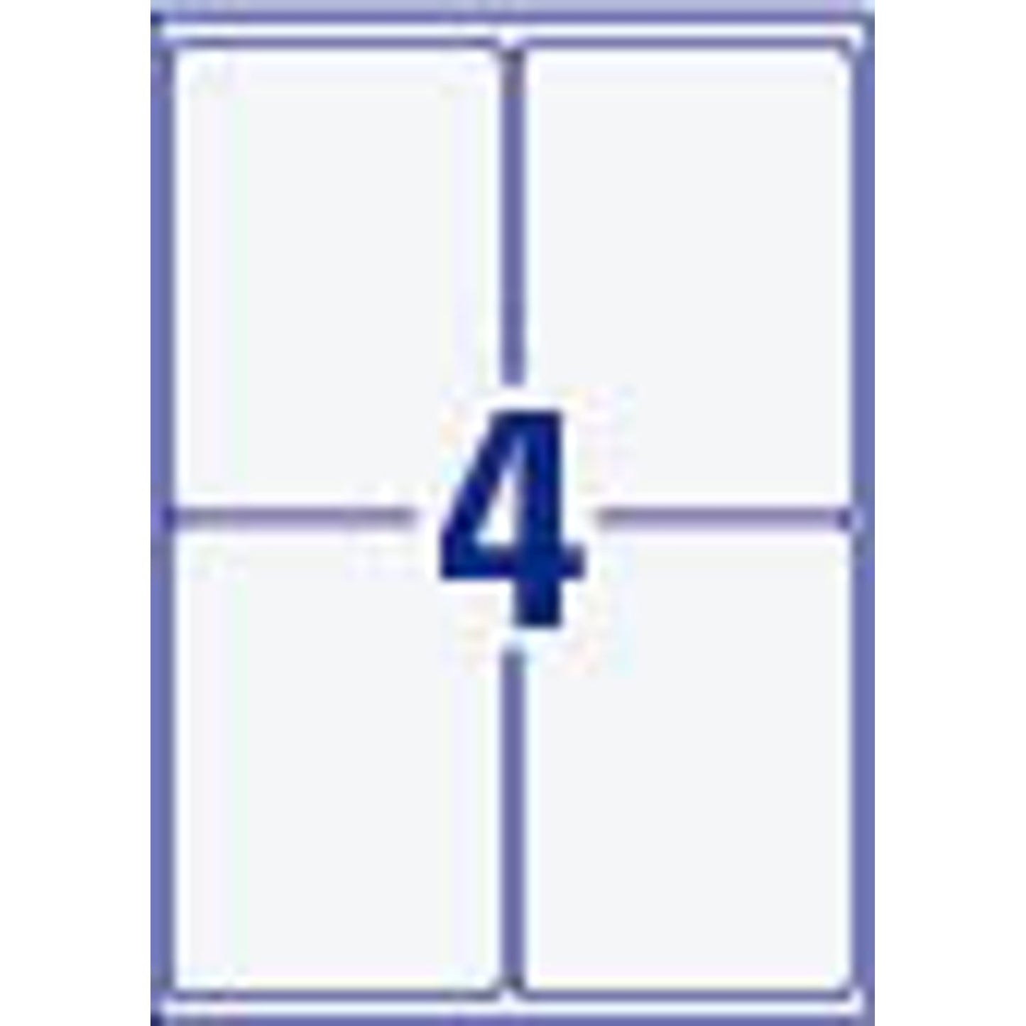 AVERY Zweckform Folien-Versandetiketten weiß 99,1 x 139,0 mm | L7994-25 | 1 Pack = 25 Blatt