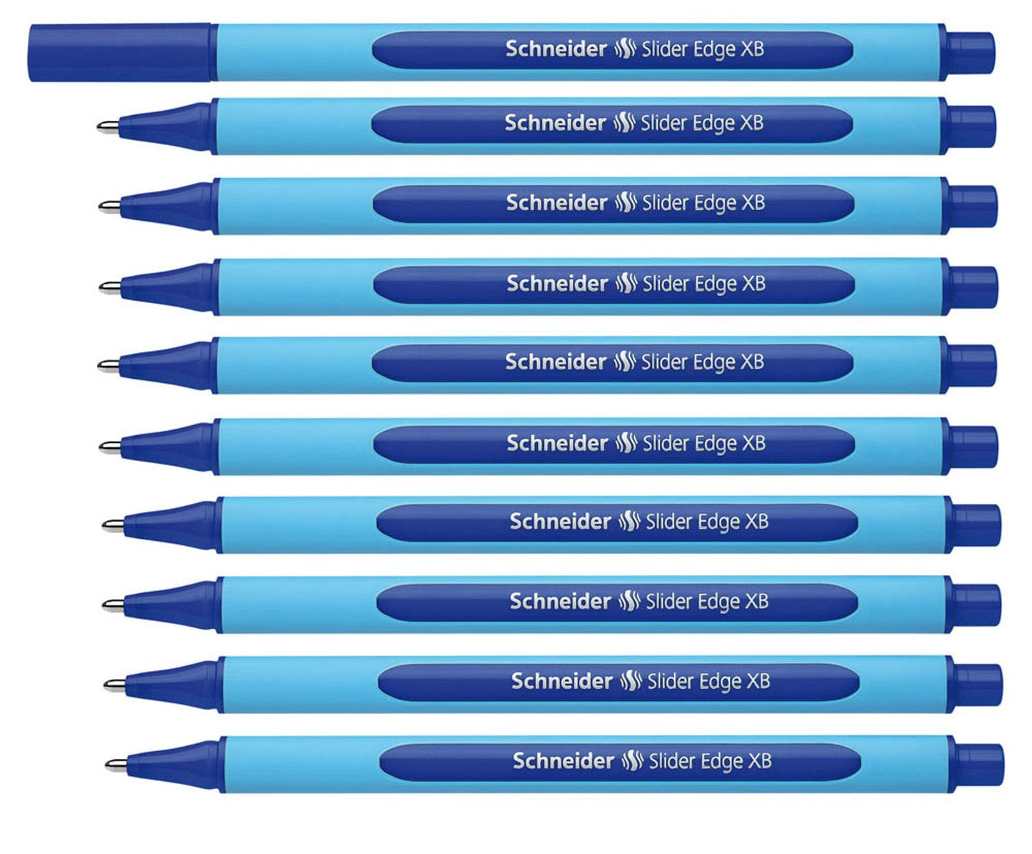 Schneider Kugelschreiber Slider Edge blau, 10 St.