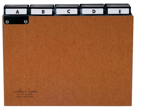 DURABLE Karteikartenregister A-Z braun