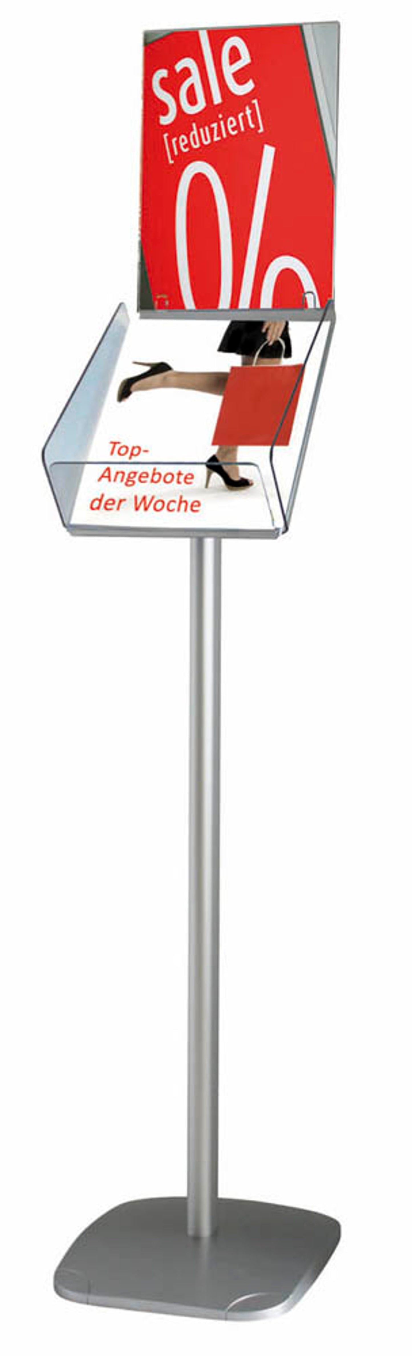 update displays Infoständer Take it Plus silber DIN A4