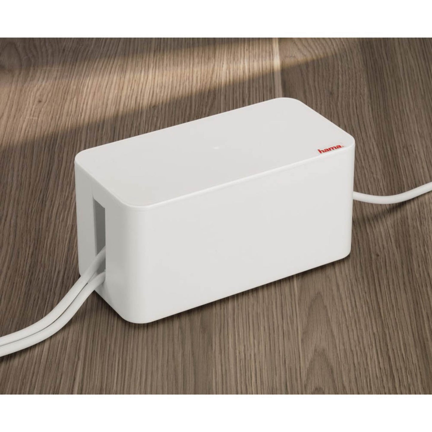 hama Maxi Kabelbox weiß