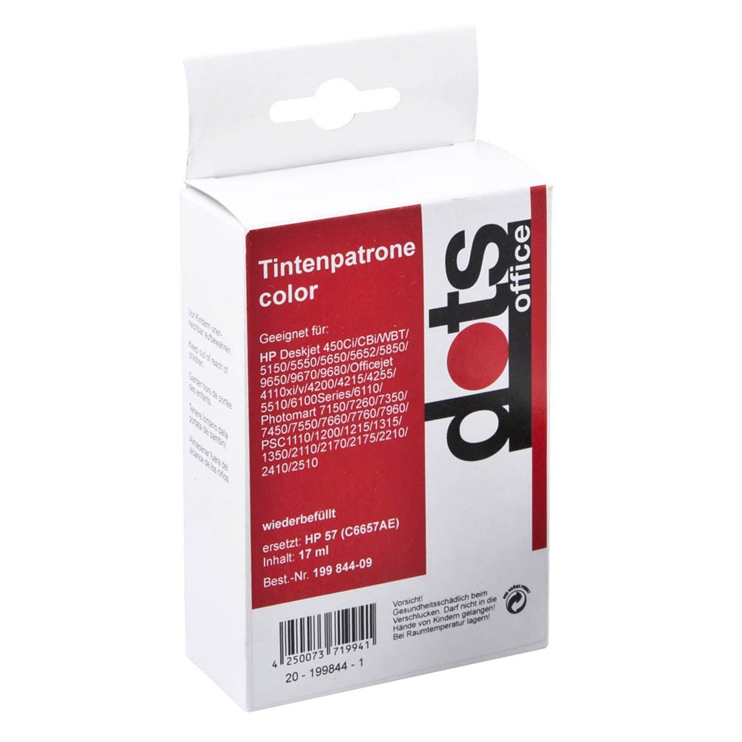 dots color Druckerpatrone kompatibel zu HP 57 (C6657AE) | 0995,4570-DOTS