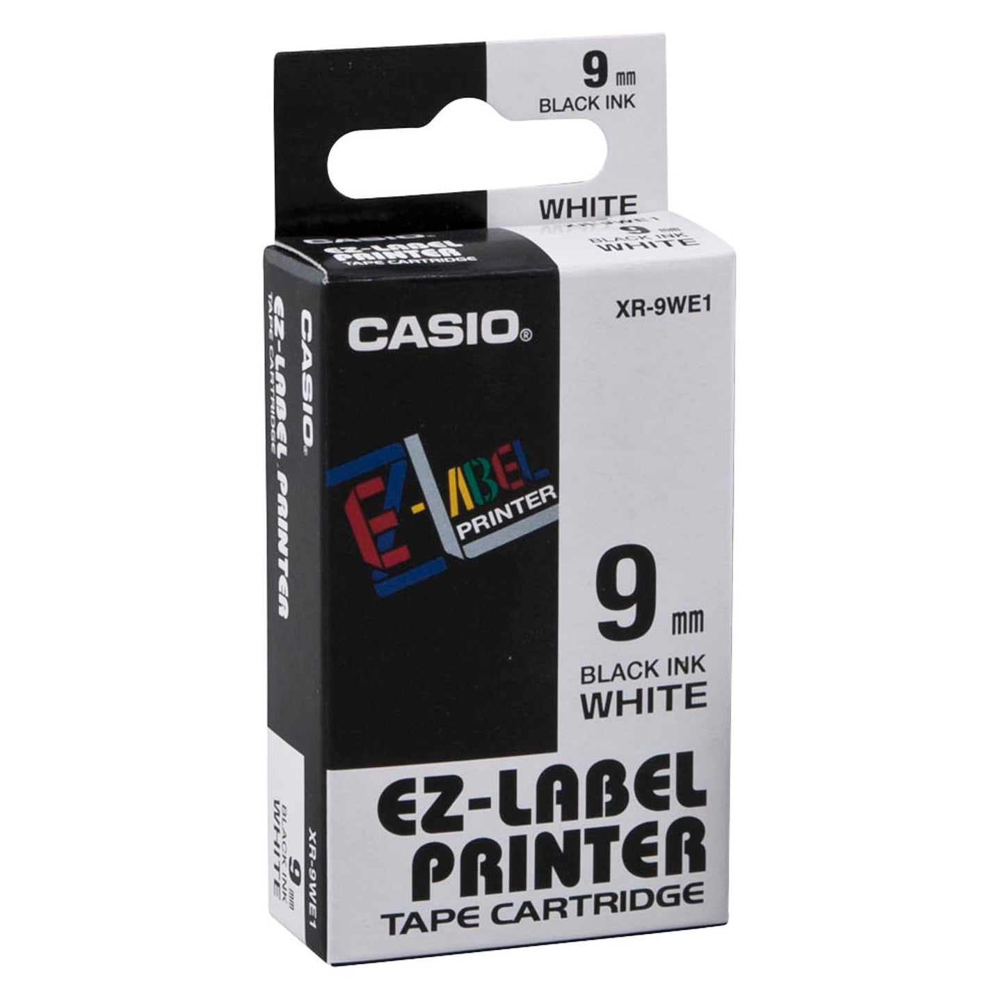 CASIO Schriftband XR-9WE , 9 mm schwarz auf weiß | XR-9WE1