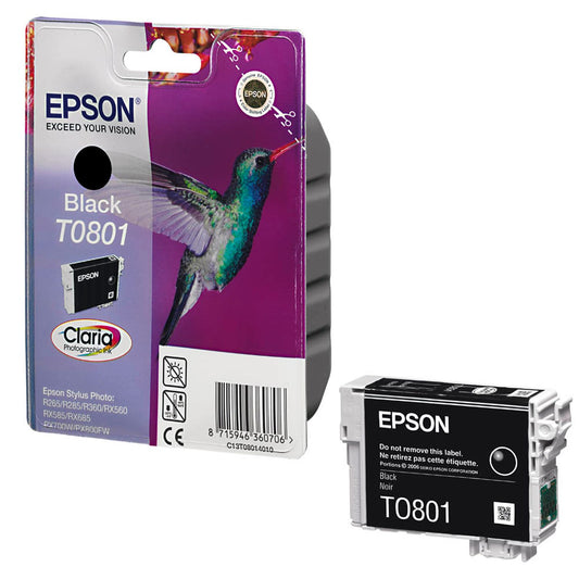 EPSON T0801 schwarz Druckerpatrone | C13T08014011