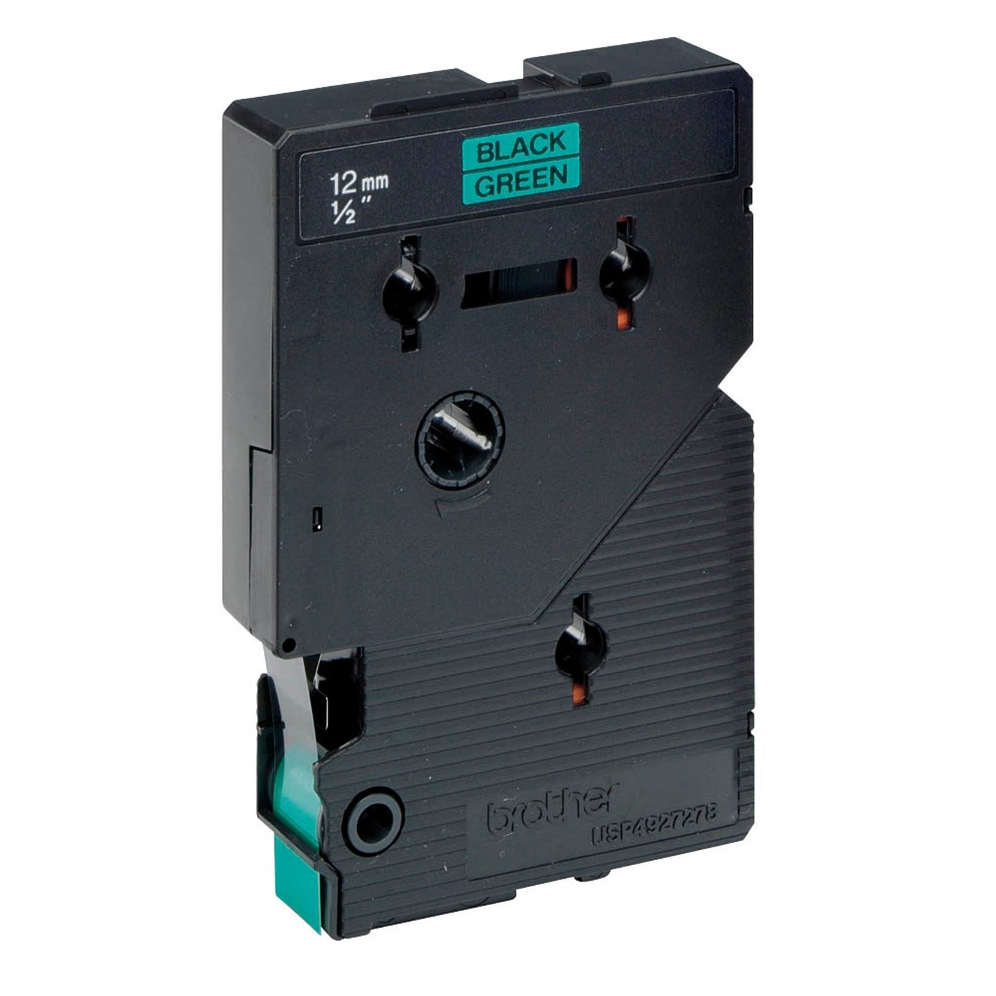brother Schriftband TC-701 , 12 mm schwarz auf grün | TC701