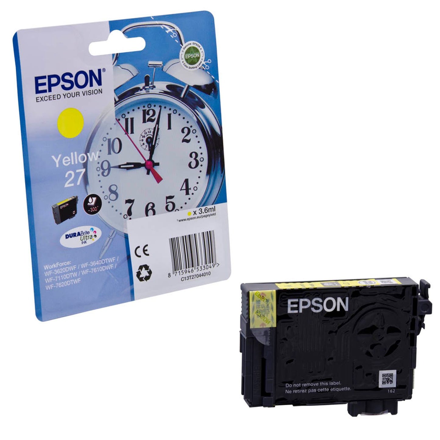 EPSON 27 / T2704 gelb Druckerpatrone | C13T27044012
