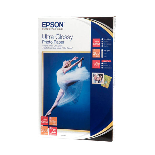EPSON Fotopapier S041926 10,0 x 15,0 cm hochglänzend 300 g/qm | C13S041926 | 1 Pack = 20 Blatt