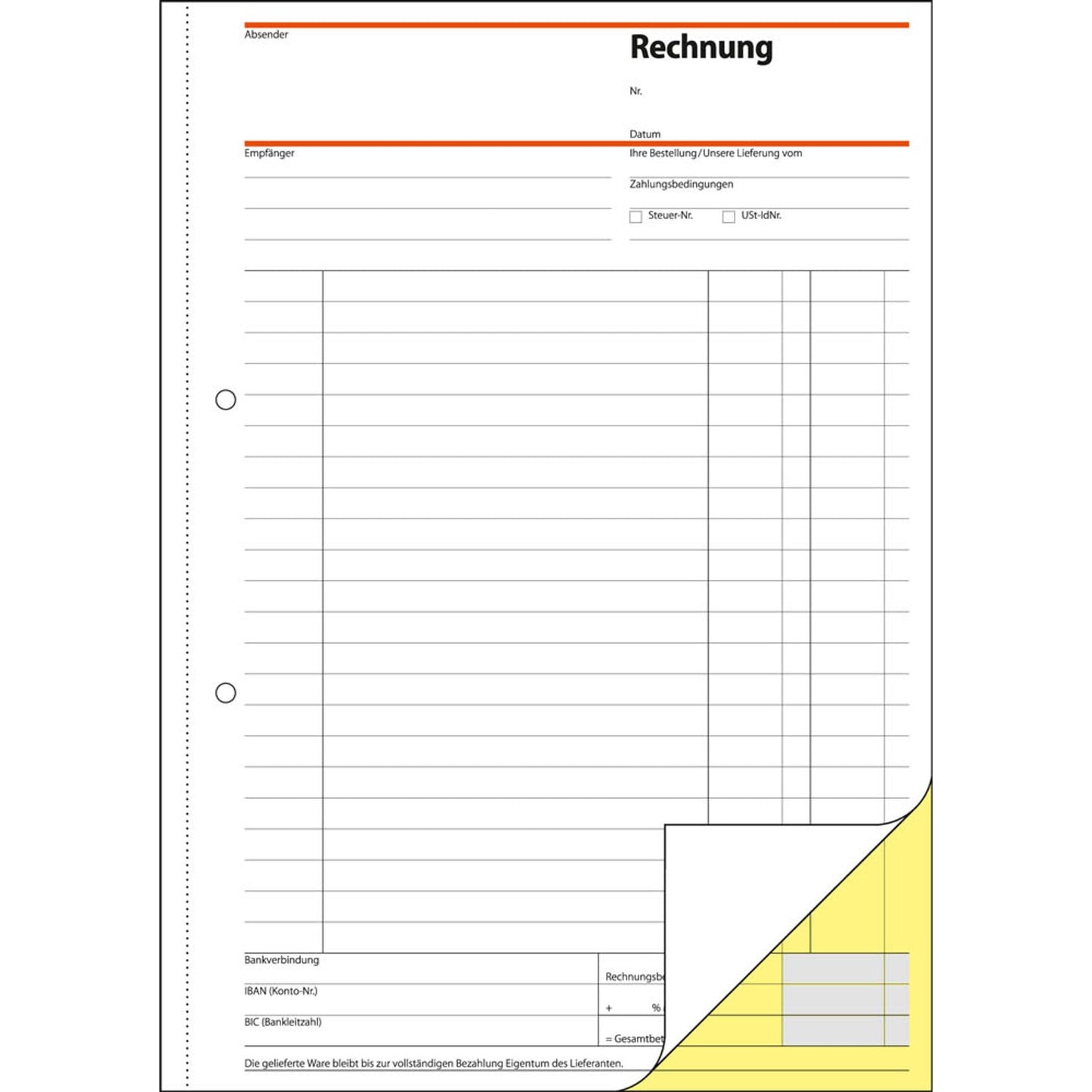 SIGEL Rechnung Formularbuch | SD035