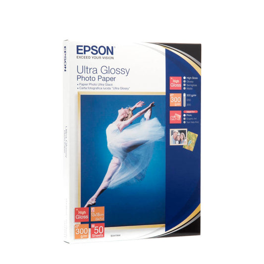 EPSON Fotopapier S041944 13,0 x 18,0 cm hochglänzend 300 g/qm | C13S041944 | 1 Pack = 50 Blatt
