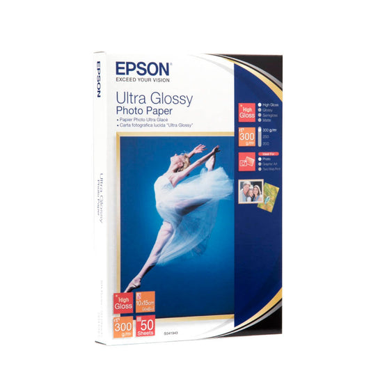 EPSON Fotopapier S041943 10,0 x 15,0 cm hochglänzend 300 g/qm | C13S041943 | 1 Pack = 50 Blatt