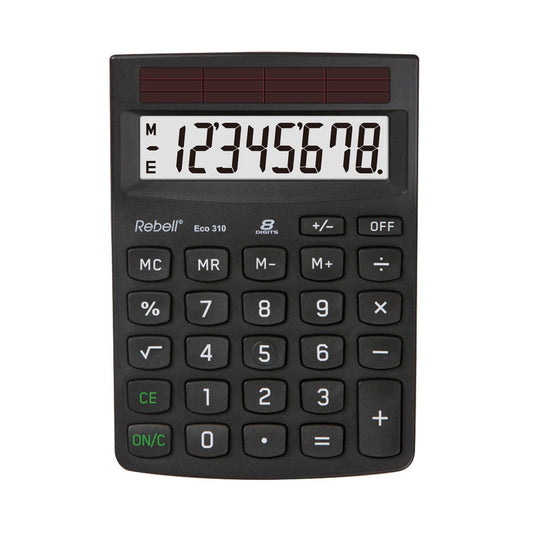 Rebell Eco 310 Tischrechner schwarz | RE-ECO 310 BX