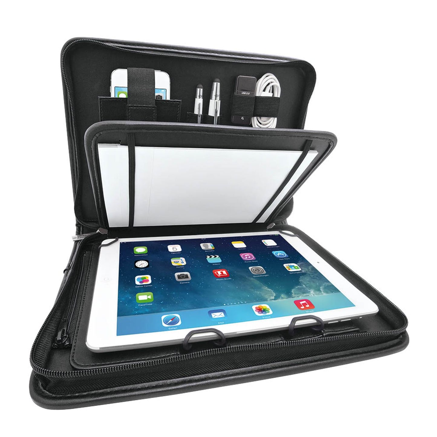 WEDO Elegance Tablet-Organizer für Markenunabhängig Tablets bis 26,67 cm (10,5'') schwarz | 58 75901