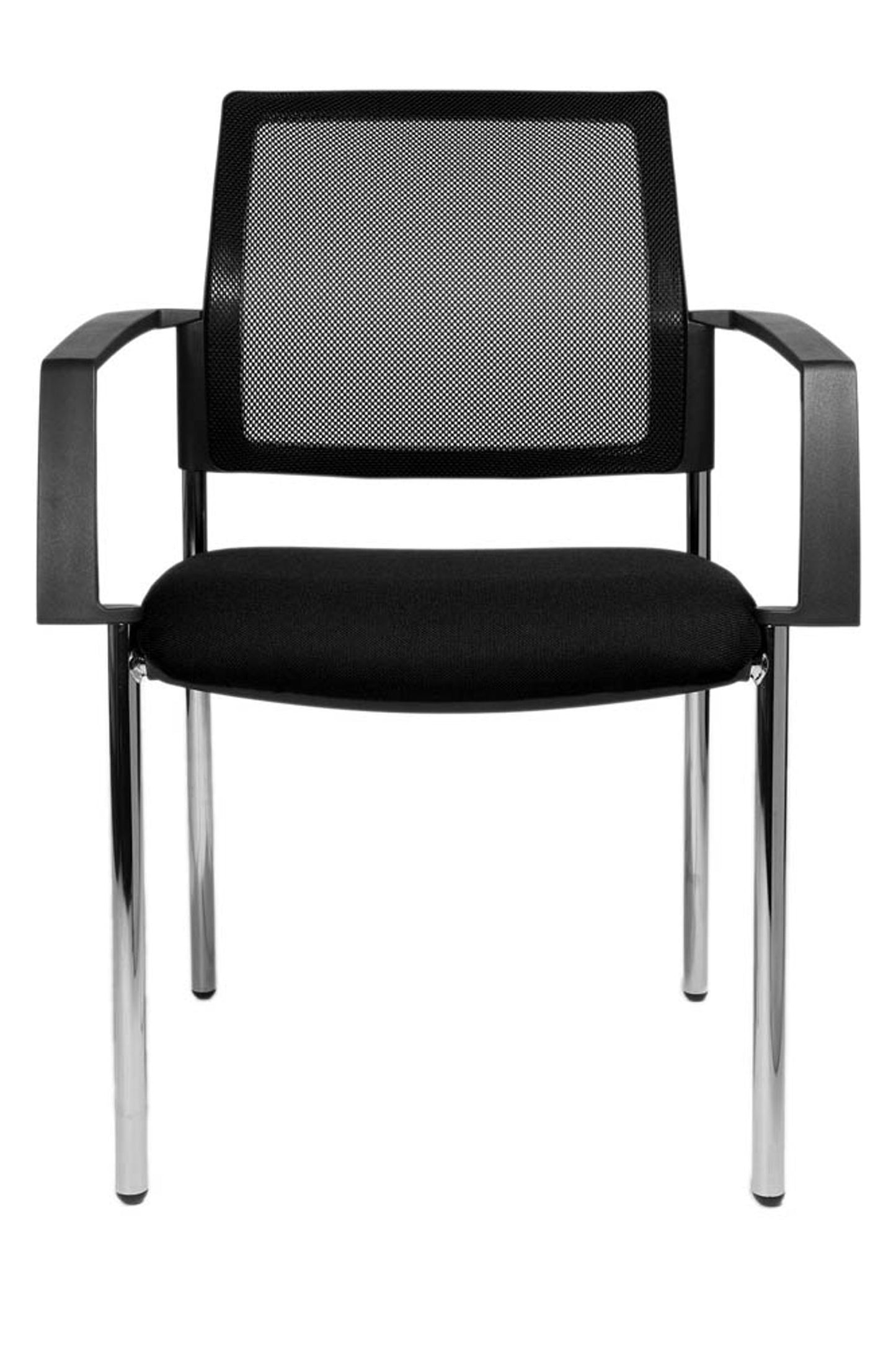 2 Topstar Besucherstühle BtoB 10 BB290A, schwarz Stoff
