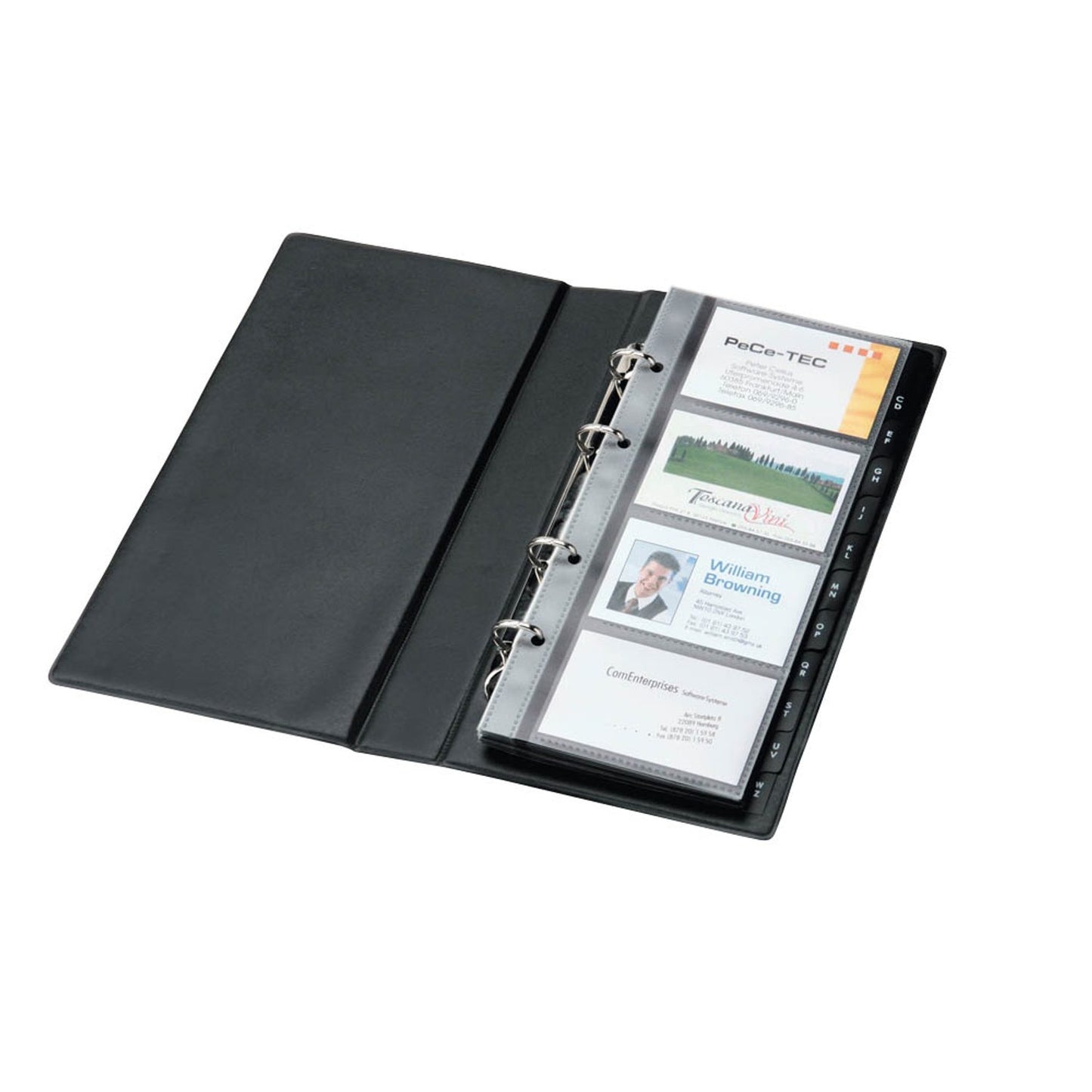SIGEL Visitenkarten-Ringbuch schwarz | VZ300