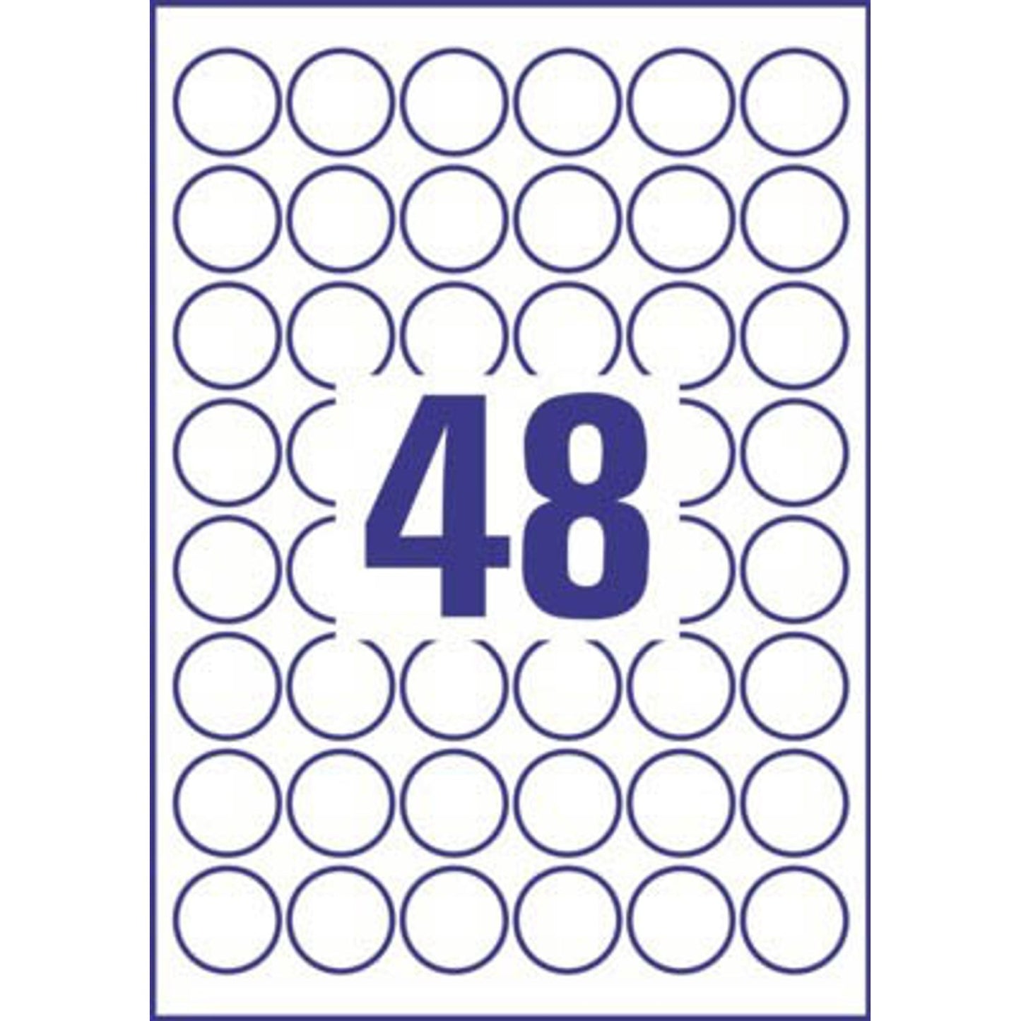 AVERY Zweckform wetterfeste Folienetiketten weiß 30,0 x 30,0 mm | L4716REV-20 | 1 Pack = 20 Blatt