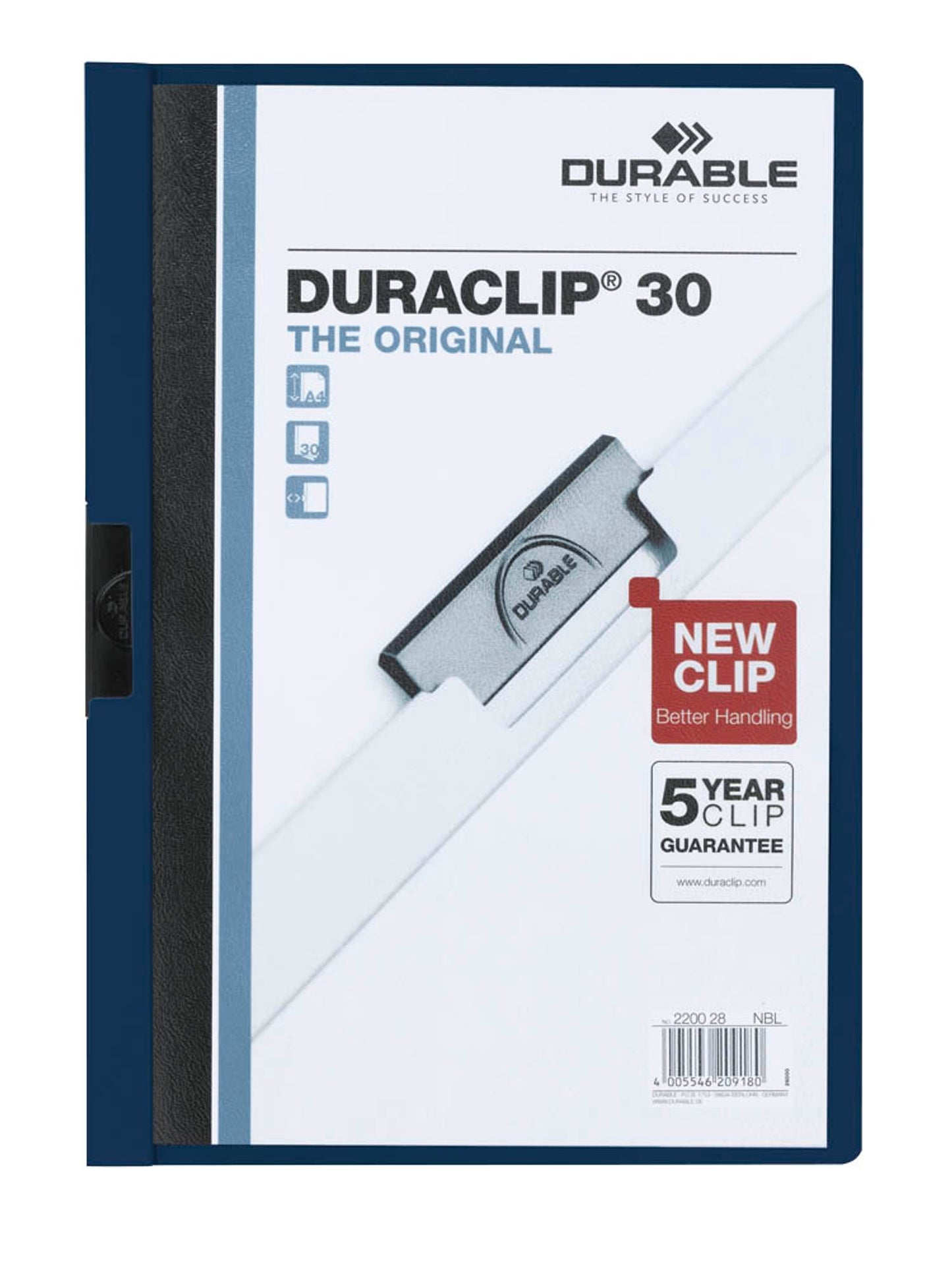 25 DURABLE Klemmhefter DURACLIP