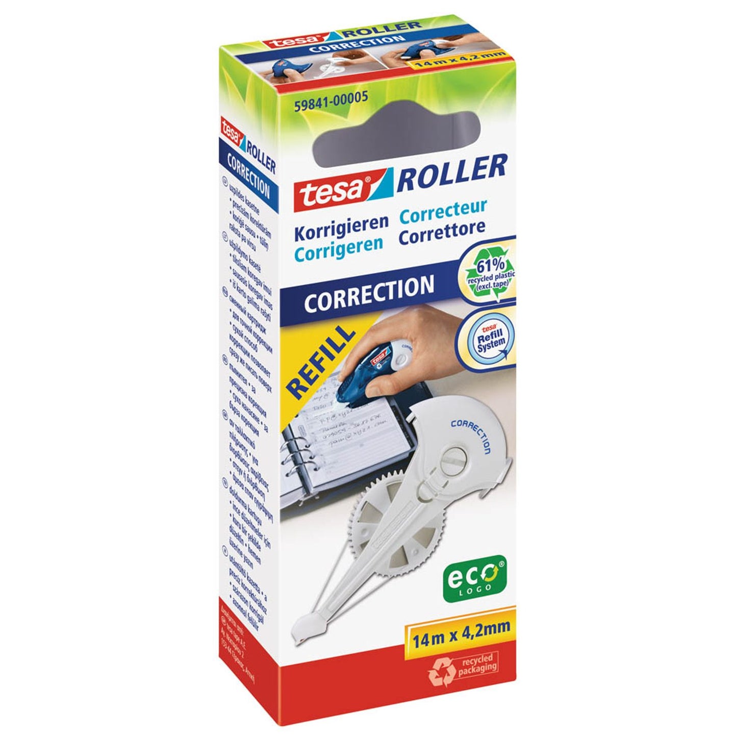 tesa Nachfüllkassette für Korrekturroller 4,2 mm | 59841-00005-05