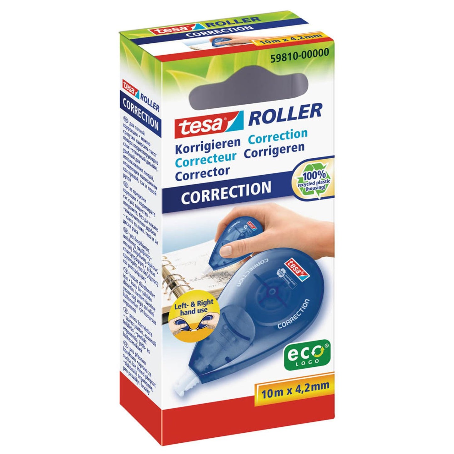 tesa Korrekturroller Seitwärtskorrektur-Roller Left & Right 4,2 mm | 59810-00000-01