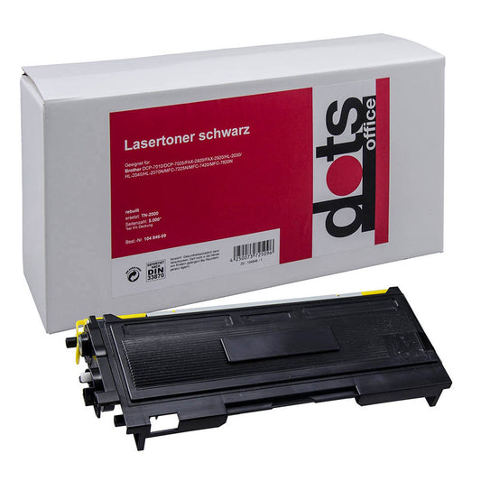 dots schwarz Toner kompatibel zu brother TN-2000 | 1159,5000-DOTS